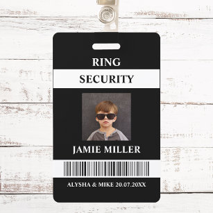 Ring Security Agent Foto ID Ring Bearer Ausweis
