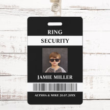 Ring Security Agent Foto ID Ring Bearer