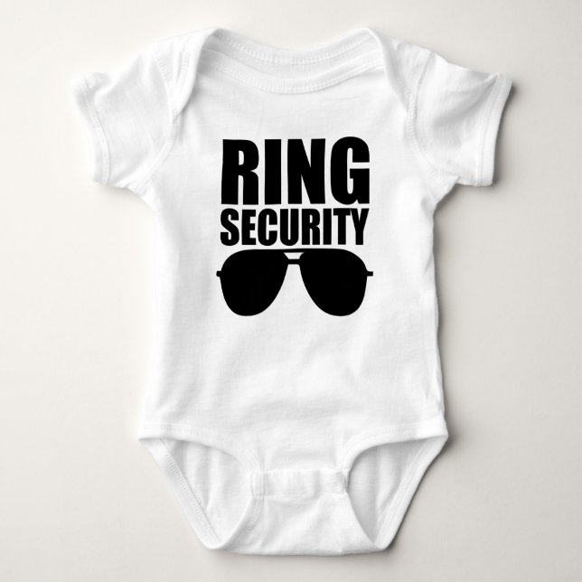 Ring Security Baby Ring Bearer Hochzeit Baby Strampler (Vorderseite)