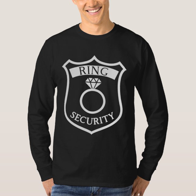 Ring Security Badge  Best Man or Ring Bearer  1 T-Shirt (Vorderseite)