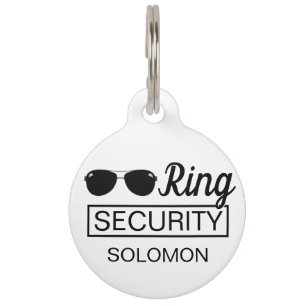 Ring Security Begleiter Hochzeit eleganten Hundrin Haustiermarke