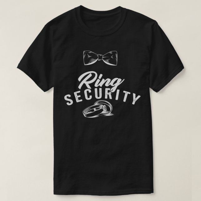 Ring Security  Cute Wedding Ring Carrier Gift  T-Shirt (Design vorne)