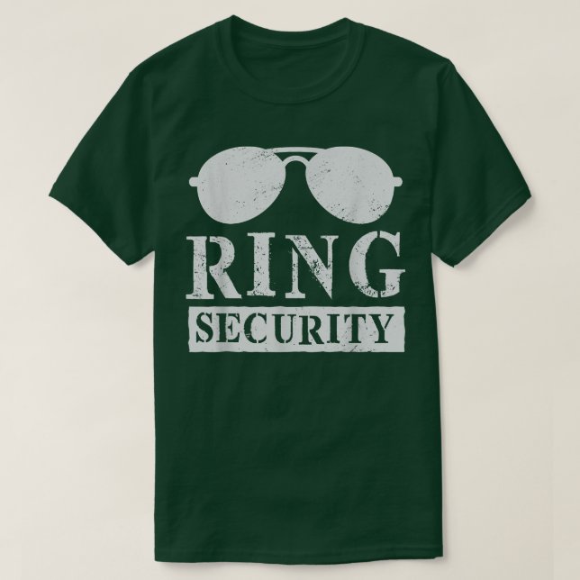 Ring Security Engagement Bachelor Party Matching  T-Shirt (Design vorne)