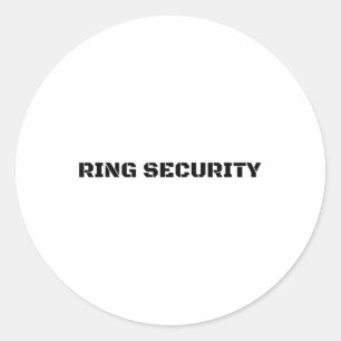 Ring Security Funny Wedbride Groom Party Geschenk Runder Aufkleber