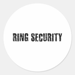 Ring Security Funny Wedbride Groom Party Geschenk Runder Aufkleber