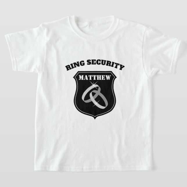 Ring Security Hochzeit zum Shirt für Kinder (Ablage )