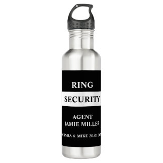 Ring Security Ring Bearer Agent  Edelstahlflasche