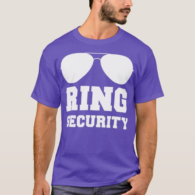Ring Security   Ring Bearer  Boys Wedding Party T-Shirt (Vorderseite)