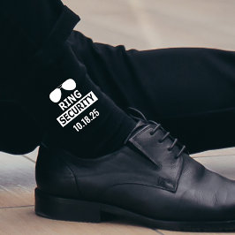 Ring Security Ring Bearer Proposal Personalized Socken