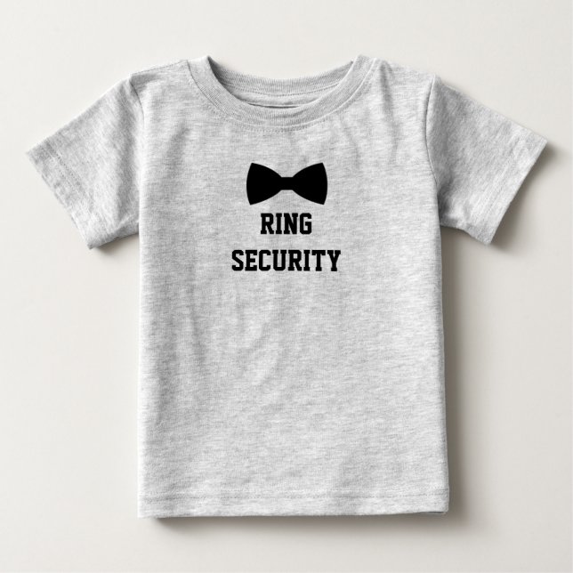Ring Security Ring Bearer T-Shirt. Niedlicher T -  Baby T-shirt (Vorderseite)