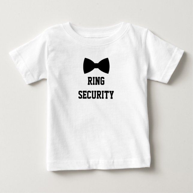 Ring Security Ring Bearer T-Shirt. Niedlicher T -  Baby T-shirt (Vorderseite)