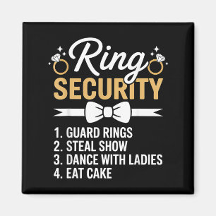 Ring-Sicherheit Hochzeitsfeier Lustiger Ringträger Magnet