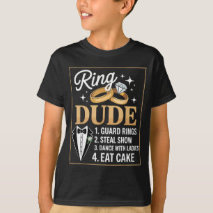 Ring-Sicherheit Hochzeitsfeier Lustiger Ringträger T-Shirt