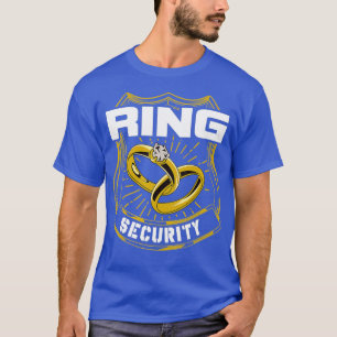 Ring-Sicherheit Hochzeitsgesellschaft Ringträger T-Shirt