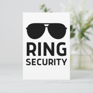 Ring-Sicherheit lustiger Hochzeitsringträger Kinde Dankeskarte