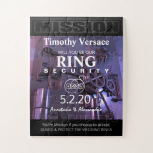 Ring-Sicherheitspuzzle-Einladung Puzzle