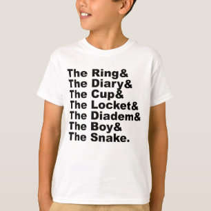 Ring & Tagebuch & Tasse & Medaillon & Diadem & Jun T-Shirt