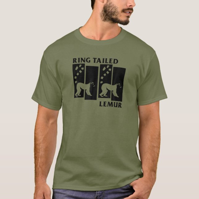 RING TAIL LEMUR Affe Madagaskar Tierlemuren T-Shirt (Vorderseite)