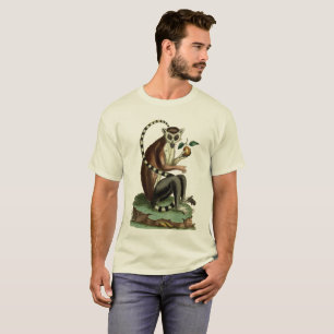 Ring-Tail Lemur T-Shirt: Zoologische Illustration  T-Shirt