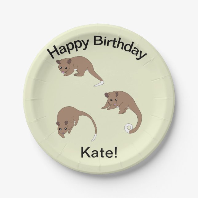 Ring Tail Possums   Pappteller (Vorderseite)