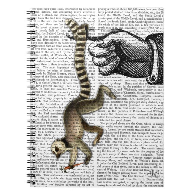 Ring Tails Lemur auf Finger 2 Notizblock (Vorderseite)