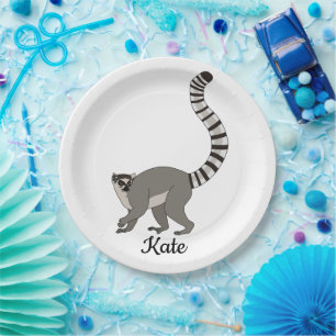Ring Tails Lemur Pappteller