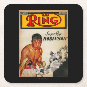 Ring-Titelseite2 Rechteckiger Pappuntersetzer