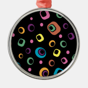 Ringe Abstrakte Kunst Silbernes Ornament