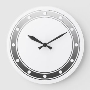 Ringe an der Vorderseite der Uhr Graue Punkte für