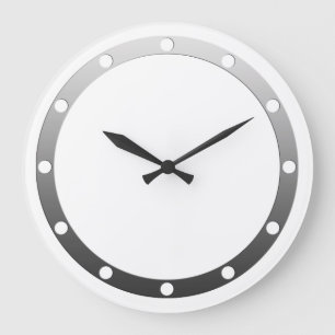 Ringe an der Vorderseite der Uhr Graue Punkte für