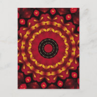 Ringe aus Gold auf Red Mandala