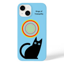Ringe der Ruhe – Hellblauer iPhone-Hülle