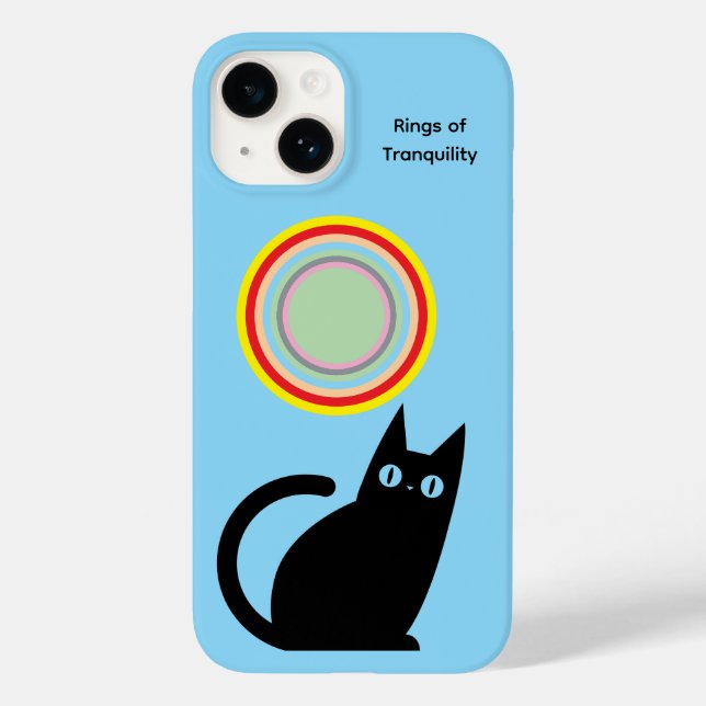 Ringe der Ruhe – Hellblauer iPhone-Hülle Case-Mate iPhone Hülle (Rückseite)