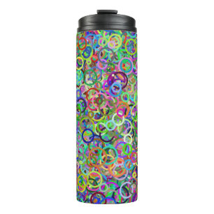 Ringe des Farbkreises Graffiti Thermosbecher
