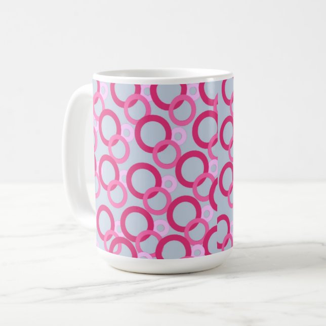 Ringe in Rosa Kaffeetasse (Vorderseite Links)
