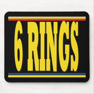 Ringe schwarzes Mousepad
