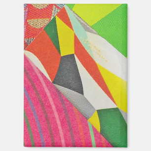 Ringe und Tessellationen Collage Magnet