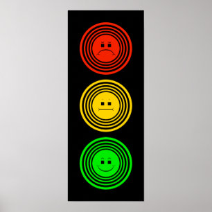 Ringed Moody Stoplight Poster