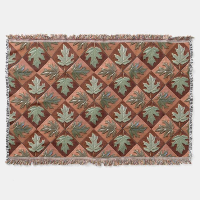 Ringelblende mit Ahornhaut-Blätter Decke (Vorderseite)