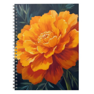 Ringelblume Aquarell-Blumenmalerei Notizblock