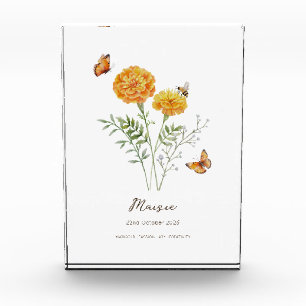 Ringelblume Geburtsmonatsblume Fotoblock