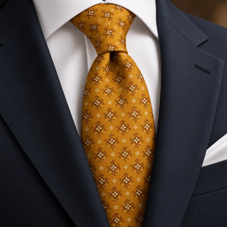 Ringelblume Goldmedaillon-Foulard Krawatte