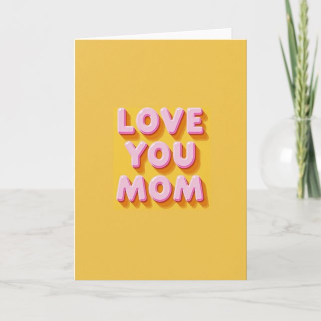 Ringelblume Lieb Dich Mama Karte (Vorderseite)