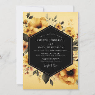 Ringelblumen-Hochzeit in Vesperblüte Einladung