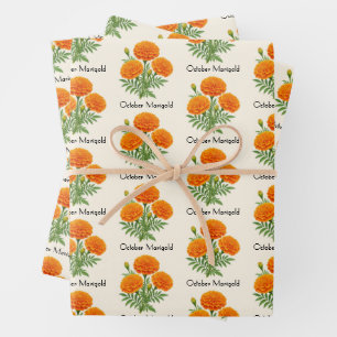 Ringelblumen im Oktober Geschenkpapier Set
