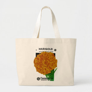 Ringelblumen-Samenpaket im Vintage-Stil Jumbo Stoffbeutel