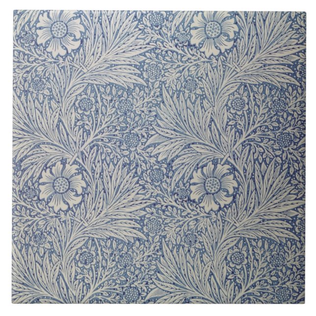 "Ringelblumen" Tapetenentwurf, 1875 Fliese (Vorderseite)
