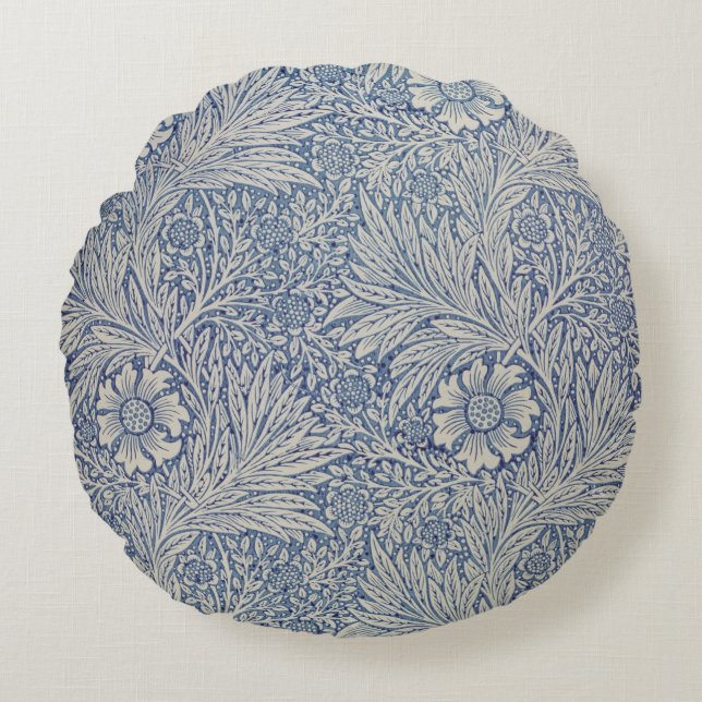 "Ringelblumen" Tapetenentwurf, 1875 Rundes Kissen (Vorderseite)