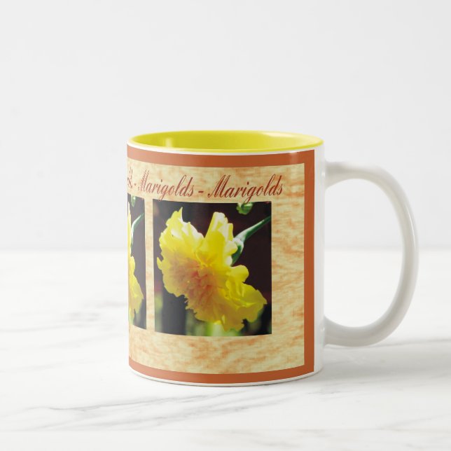 Ringelblumen-Tasse Zweifarbige Tasse (Rechts)