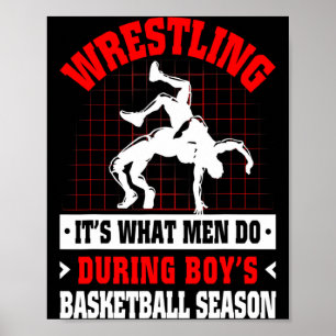 Ringen ist was Männer während Jungen-Basketball tu Poster